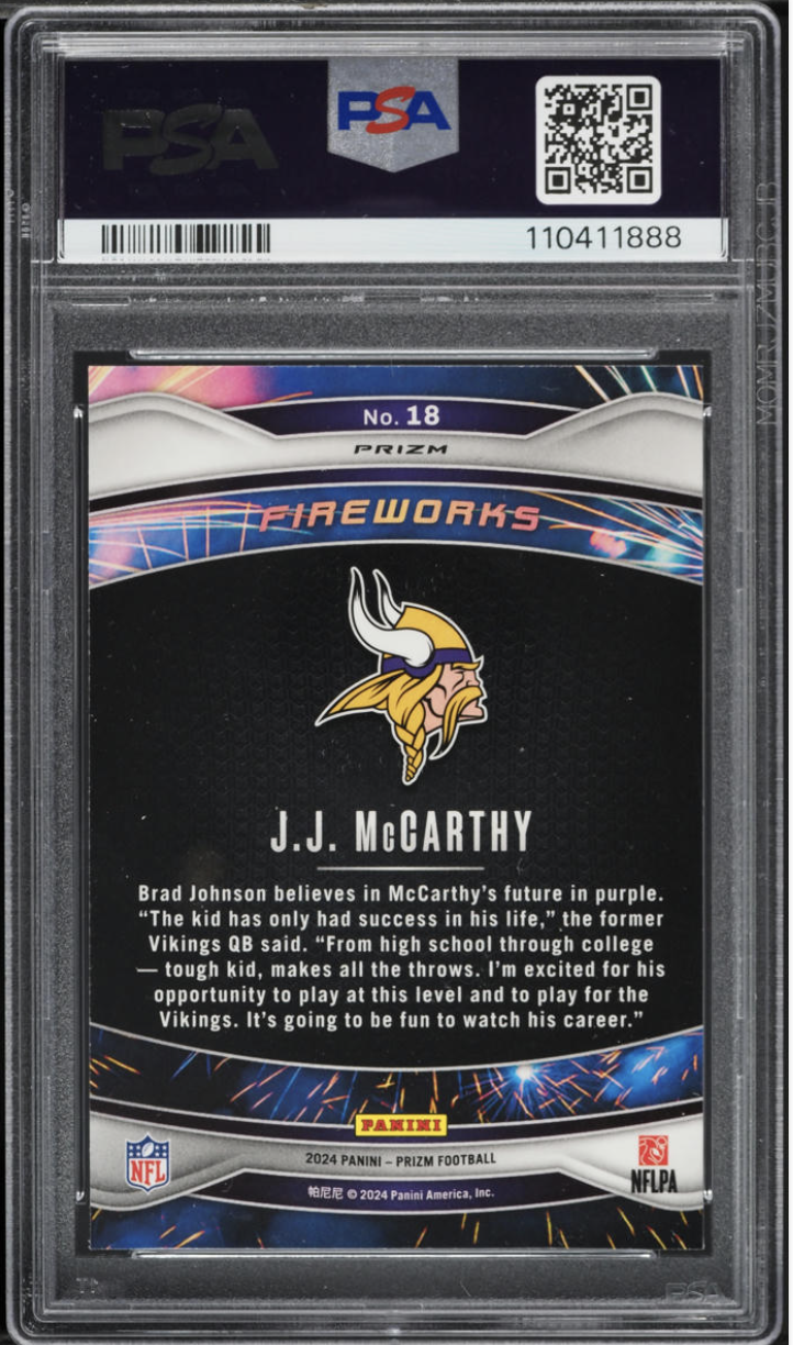 JJ McCarthy — back